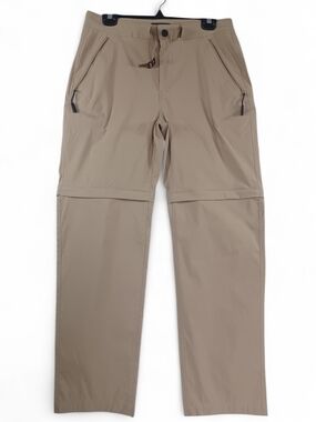 WindRiver Hiking Pants Men's 32x30 Beige Convertible Zip-Off Gorpcore Outdoor